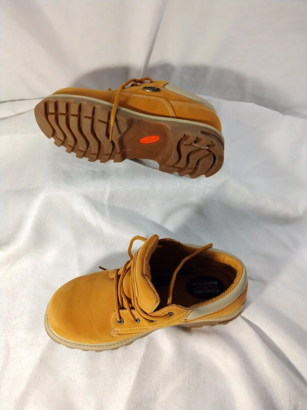 Lugz Men's Suede Tan Work-Style Lace-Up Shoes